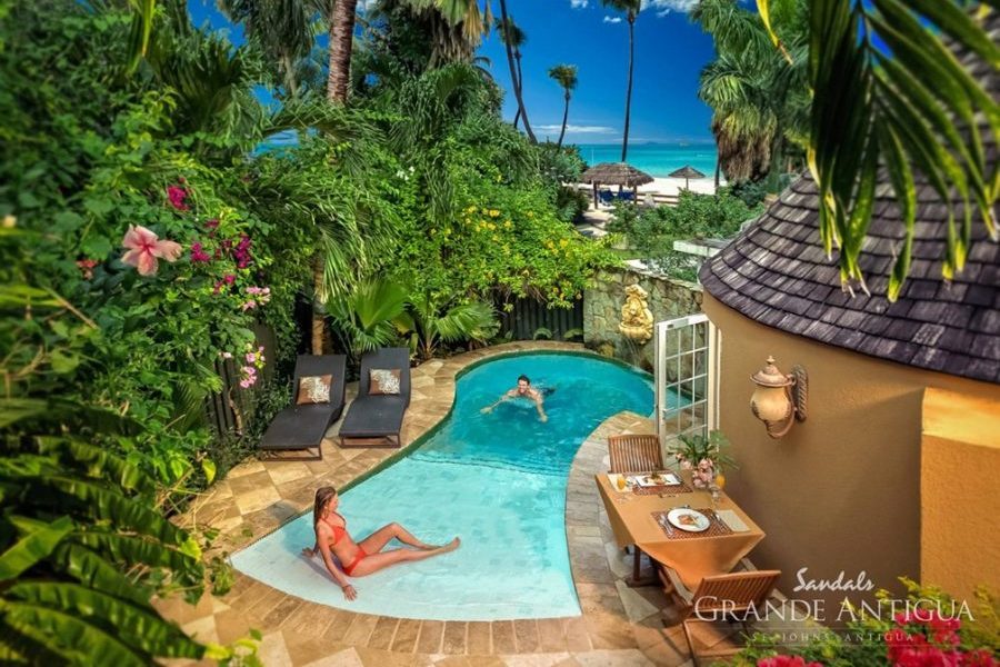 Caribbean Honeymoon Butler Rondoval with Private Pool Sanctuary