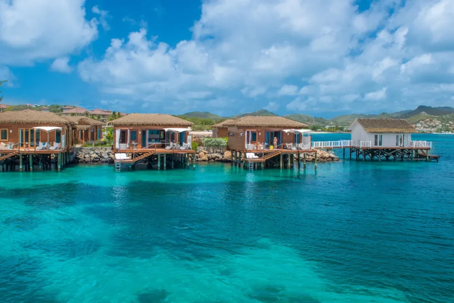 Over the water bungalow- Sandals Grande St. Lucian